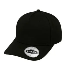 5P Curved Snapback - Black