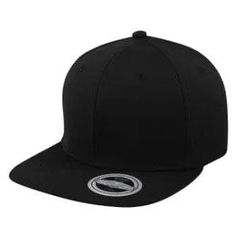6P Flat Fitted - Black